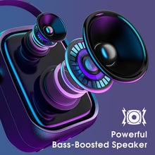 Load image into Gallery viewer, Portable Karaoke Machine with Dual-Mic, Bluetooth, LED Light, FM Radio, IPX6 Splash Proof…