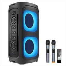 Load image into Gallery viewer, Timo PartyBox T600 Dual 6.5&quot; Woffers Wireless Portable  PA Speaker with 2 Wireless Microphone
