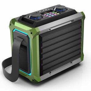 T18 Portable PA System with Removable Carrying Straps and 2 Wireless Mics